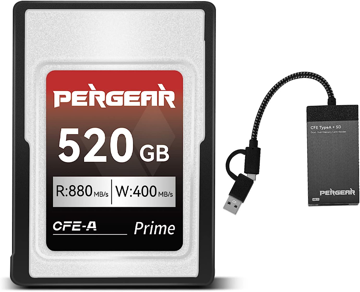 Pergear CFexpress type-Aカード プロフェッショナル (520GB) Sony