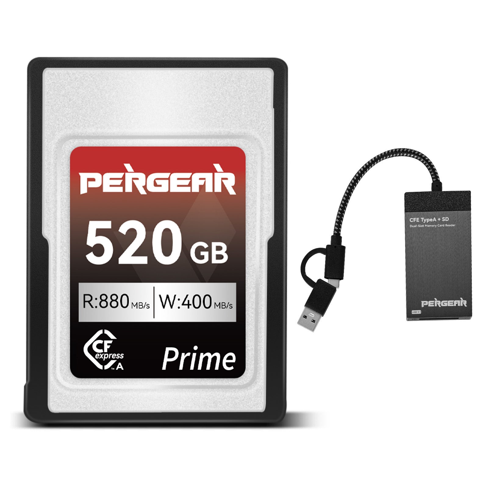 Pergear CFexpress Type Aカード プロフェッショナル (520GB) Sony 
