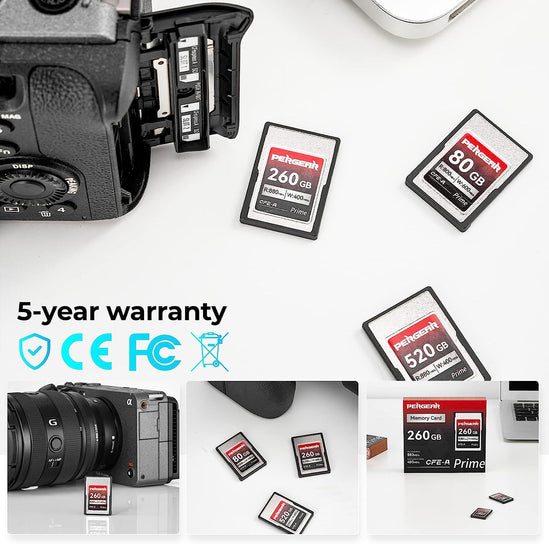 Pergear CFexpress Type Aカード プロフェッショナル (80GB) Sonyカメラ用に設計