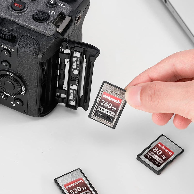 Pergear CFexpress type-Aカード プロフェッショナル (80GB) Sonyカメラ用に設計