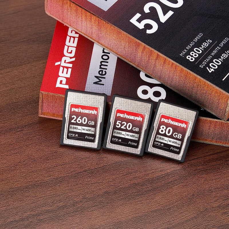 Pergear CFexpress type-Aカード プロフェッショナル (260GB) Sonyカメラ用に設計