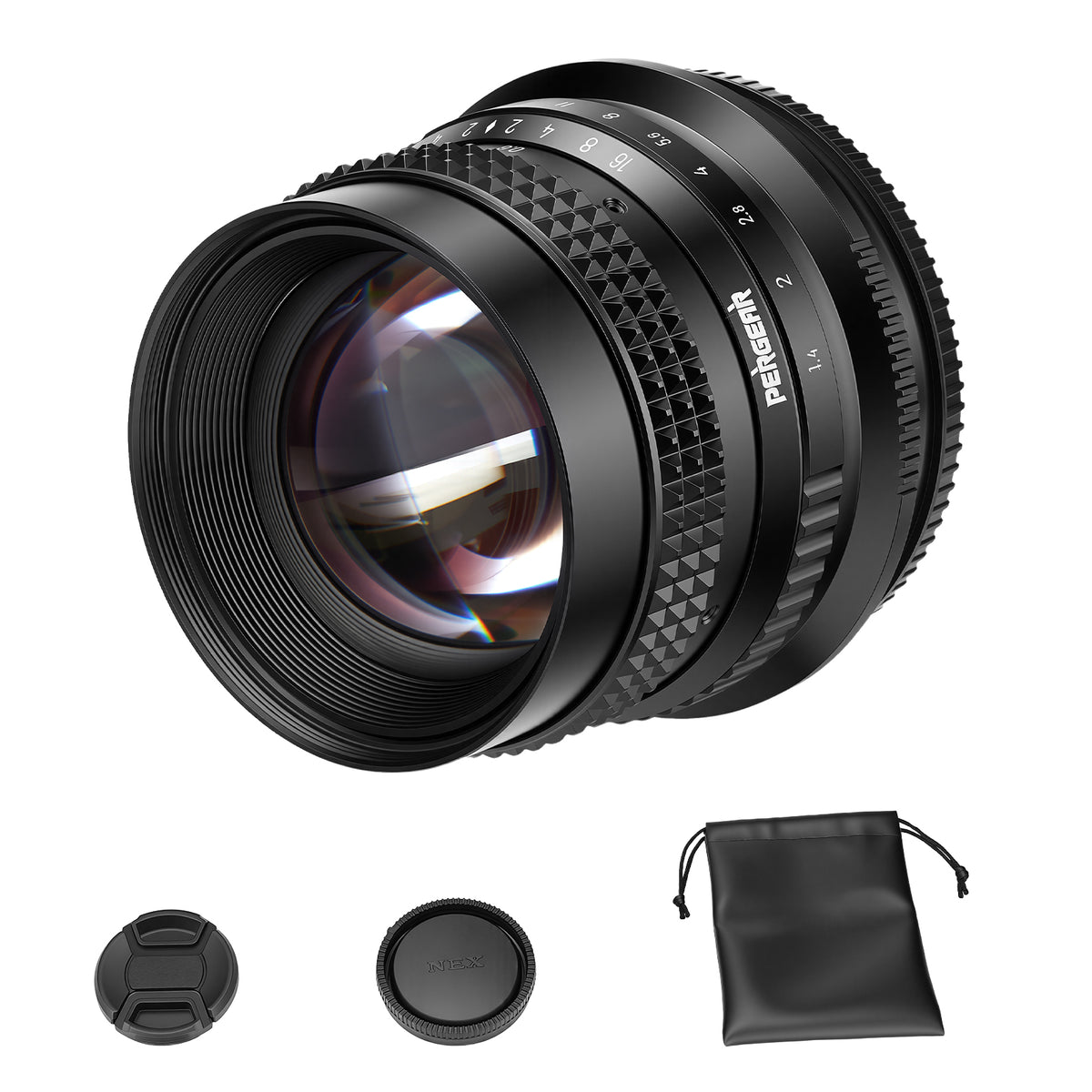 Pergear 50mm f/1.4 フルサイズ対応マニュアルフォーカスレンズ（E/Z/L