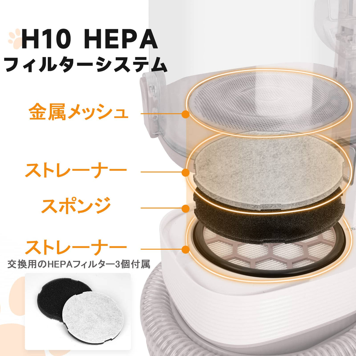 hepa フィルター 掃除 機 安い ペット