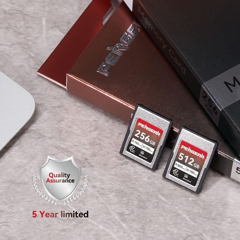 Pergear VPG200 標準 256GB CFexpress タイプ A メモリーカード (Sony Alpha & FX カメラ用)