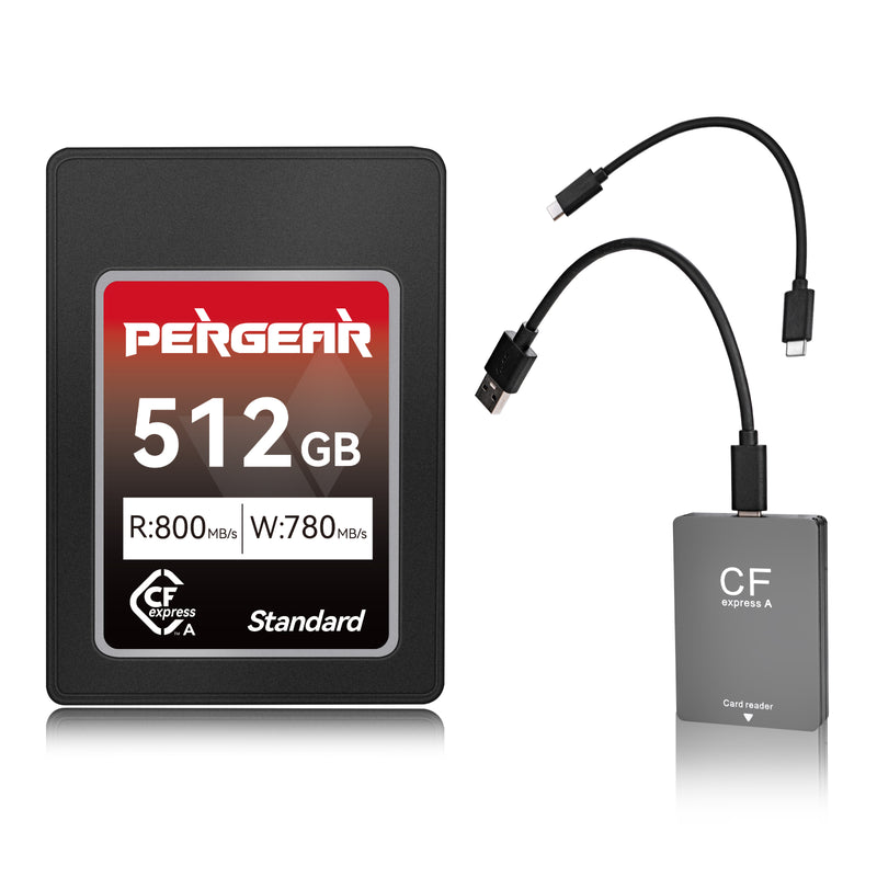512GBカードリーダー付きCFexpress Type B /8K、6K、4K 【公式通販】