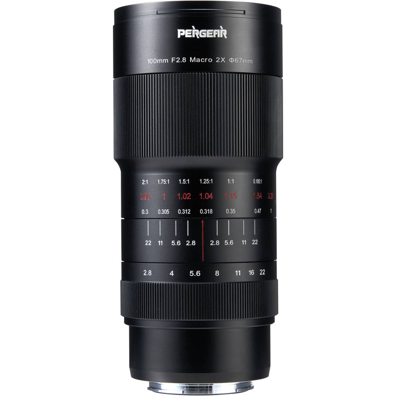 Pergear 100mm F2.8 フルフレーム 2倍倍率ウルトラマクロレンズ