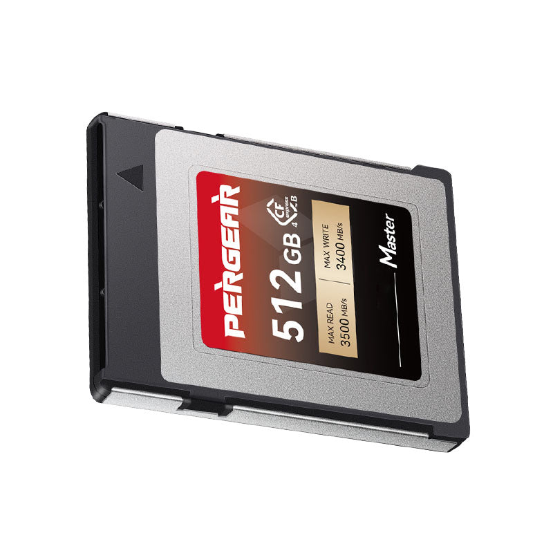 Pergear 512GB CFexpress 4.0 Type Bメモリーカード – Canon、Nikon、Panasonic、Fujifilm、DJI Ronin 4D用高速ワークフロー