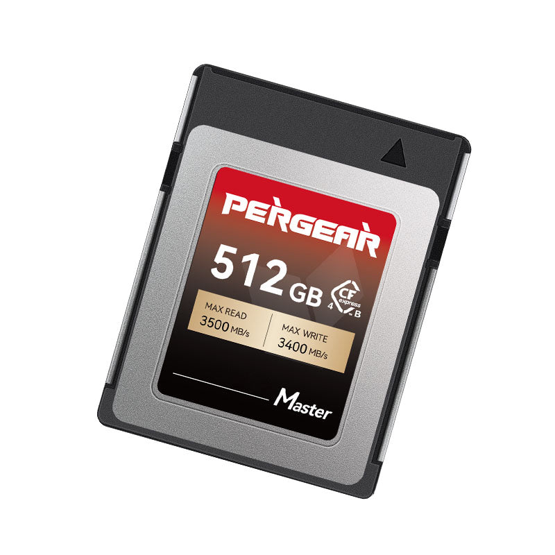 Pergear 512GB CFexpress 4.0 Type Bメモリーカード – Canon、Nikon、Panasonic、Fujifilm、DJI Ronin 4D用高速ワークフロー