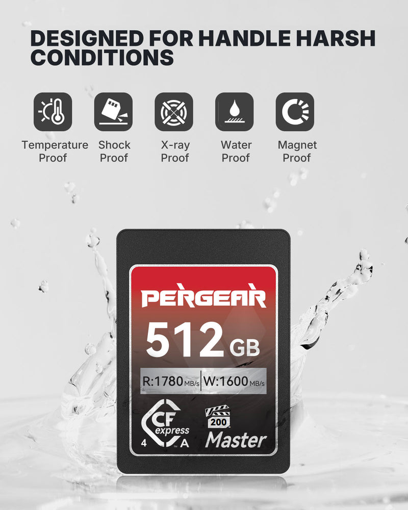 Pergear VPG200 512GB Master 4.0 CFexpress Type A メモリカード