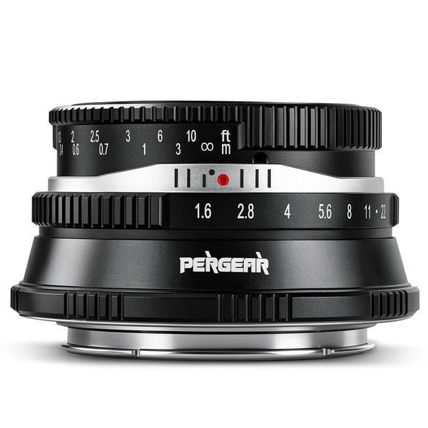 Pergear 35mm F1.6 II マニュアルフォーカス単焦点レンズ（FX/E/M4/3