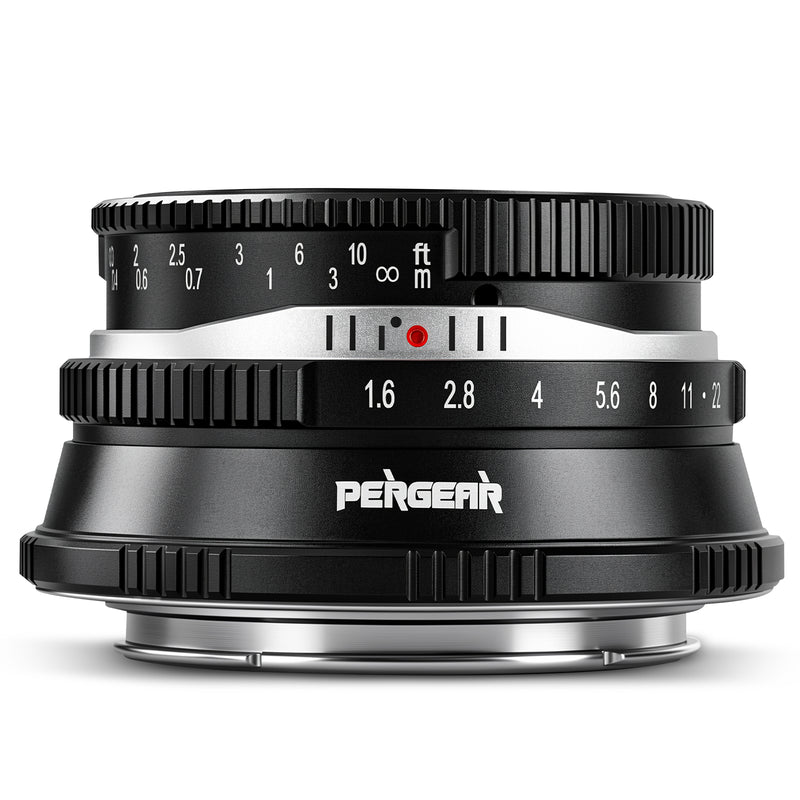 Pergear 35mm F1.6 II マニュアルフォーカス単焦点レンズ（FX/E/M4/3