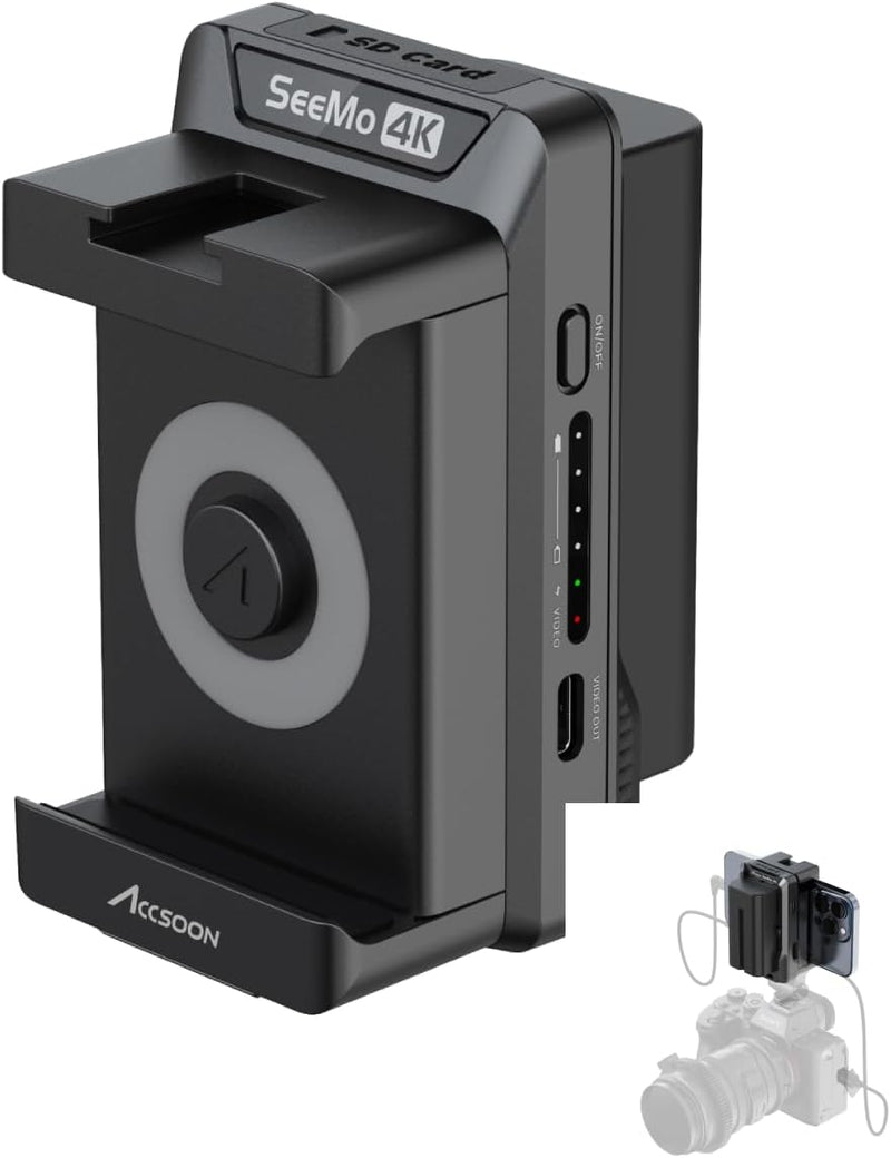 Accsoon SeeMo 4K HDMI - USB ビデオ アダプター iOS デバイス用モニター