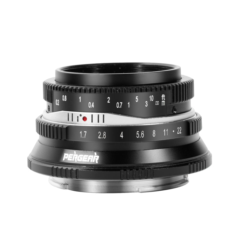 Pergear 25mm F1.7 大口径軽量マニュアルフォーカス APS-C レンズ