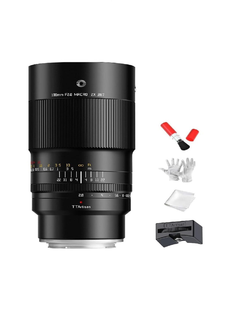 銘匠光学 TTArtisan 100mm F2.8 マクロ 2倍倍率 フルフレーム マニュアルフォーカスレンズ