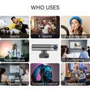 AICOCO 2K HDスマートライブ広角ストリームカメラ オンライン会議/ビデオチャット用