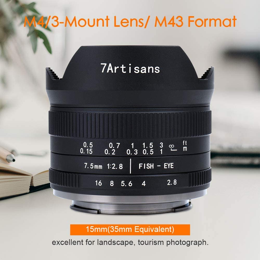 7artisans 七工匠 7.5mm F2.8 II 魚眼レンズ (マイクロフォーサーズ)