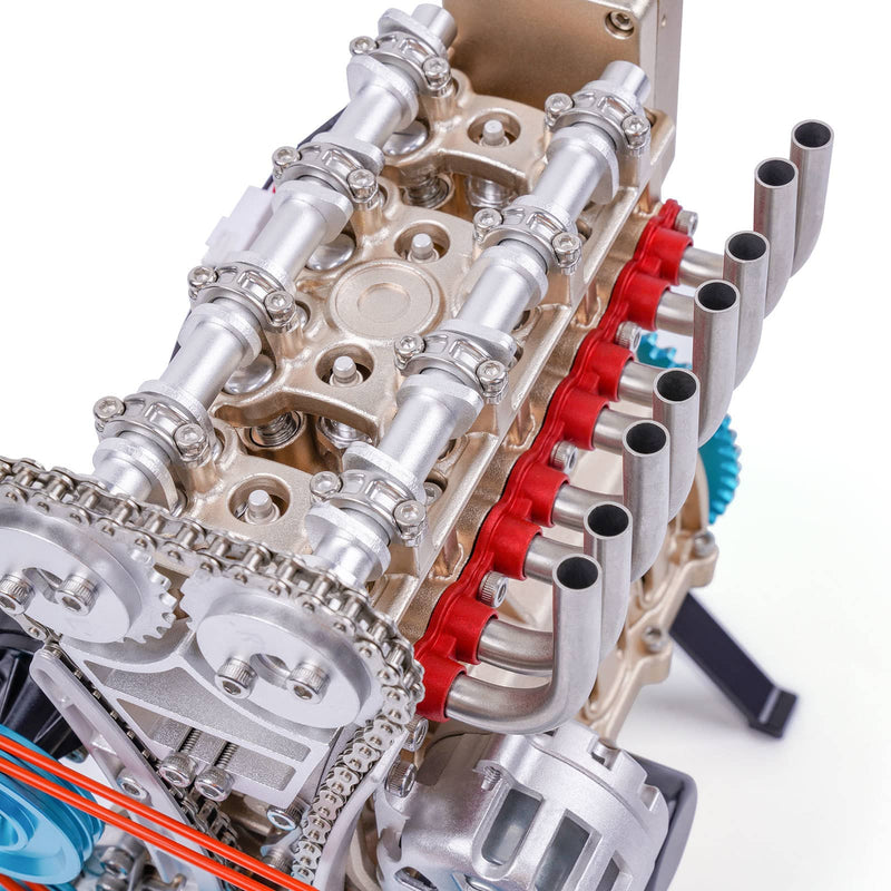 土星エンジン直列4気筒エンジンモデル　フルメタル組み立てキット ホビー ・模型車 2021年新モデル