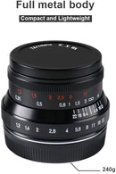 7artisans 七工匠 35mm F1.2 V2.0 レンズ 二代目 Canon Mマウント用 手動フォーカス 単焦点レンズ フードとエアブロワー付