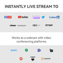 AICOCO 2K HDスマートライブ広角ストリームカメラ オンライン会議/ビデオチャット用