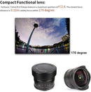 7artisans 七工匠 7.5mm f2.8 魚眼レンズ CanonMマウント用 クリーニングキットセット付