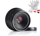 7artisans 七工匠25mm f1.8 レンズ パナソニック/オリンパスM4 / 3マウント用 クリーニングキット付