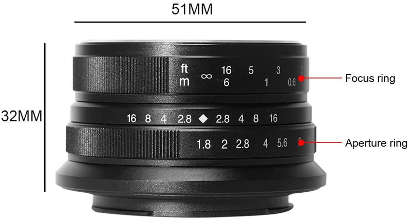 7artisans 七工匠 25mm F1.8 ソニー Eマウントマニュアルフォーカス 単焦点レンズ