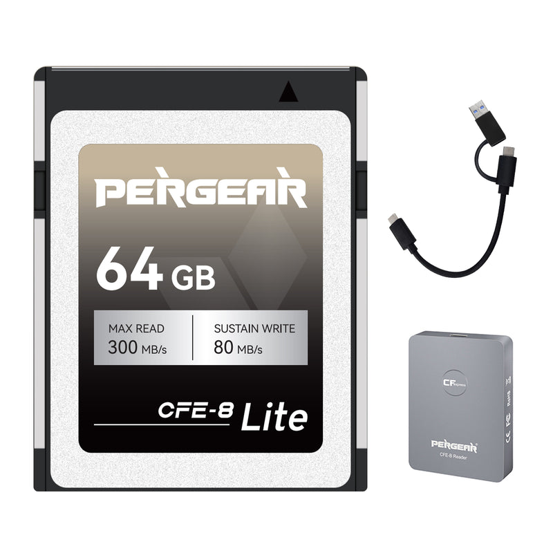 Pergear CFE type-B Lite 64GB 高速メモリーカード（2022年版）