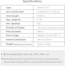 7artisans 50mm F1.05 単焦点レンズ  キヤノンEOSR, ソニーE, ニコンZ用