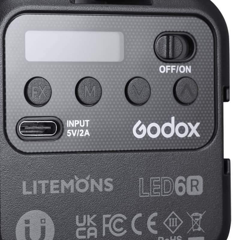 Godox LITEMONS LED 6R RGB充電式LEDビデオライト