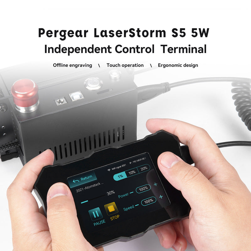 Pergear LaserStorm S5 固定焦点レーザーカッター、5Ｗ出力レーザー彫刻機