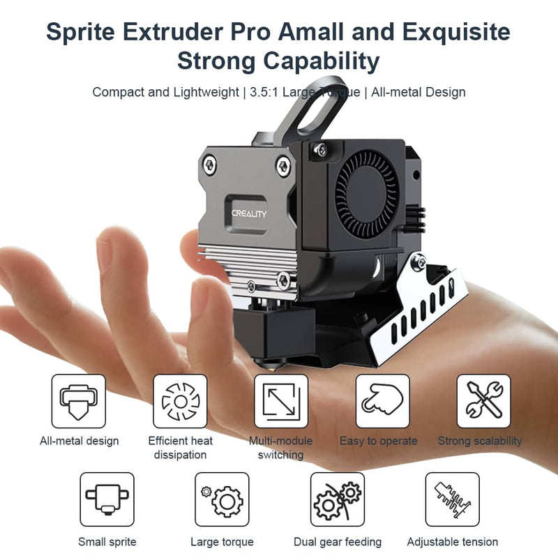 Creality Sprite Extruder Pro 金属製ダイレクト式押出機 3.5:1ギア比 Creality Ender-3 S1/Ender-3 S1 Pro/CR-10 Smart Proに交換性があり