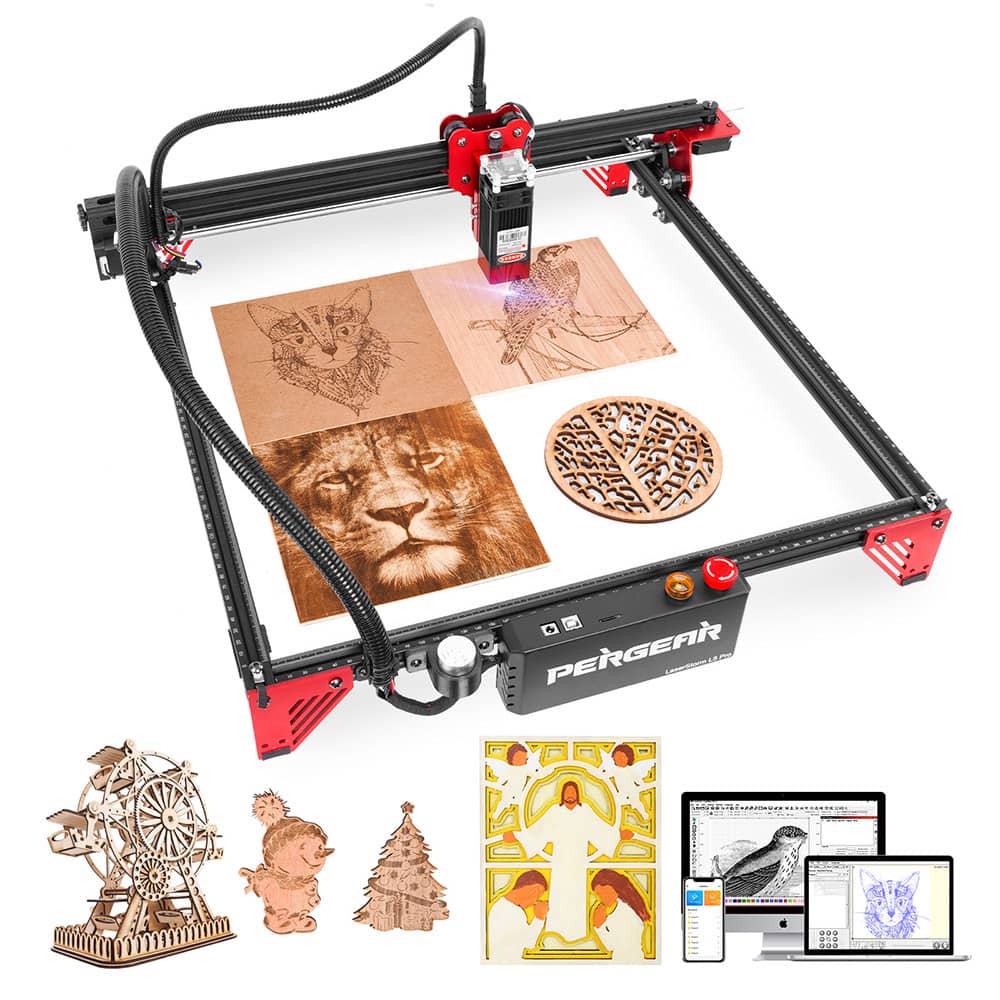 Pergear LaserStorm L5 Pro レーザー彫刻機、 400x400mm 大きな彫刻