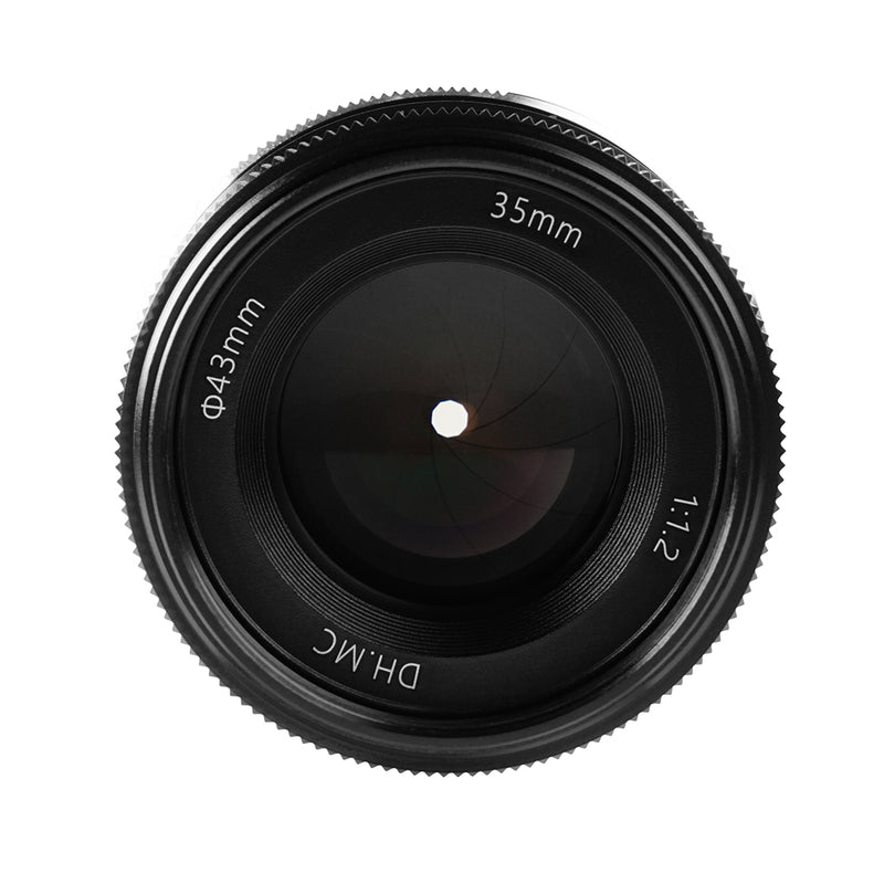 PERGEAR 35mm F1.2 大口径 単焦点レンズ 手動焦点固定レンズ  (Panasonic/Olympus M4 / 3マウント)