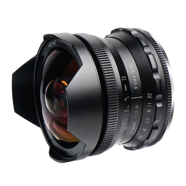 PERGEAR 7.5mm F2.8 カメラ交換レンズ 超広角 魚眼レンズ 手動式