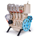 土星エンジン直列4気筒エンジンモデル　フルメタル組み立てキット ホビー ・模型車 2021年新モデル