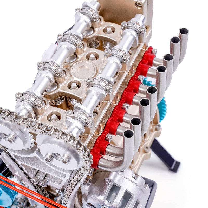 土星エンジン直列4気筒エンジンモデル　フルメタル組み立てキット ホビー ・模型車 2021年新モデル