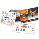 土星エンジン V2ダブルシリンダーエンジンモデルフルメタルアセンブリガソリンエンジンDIYカーミニエンジン