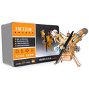 土星エンジン V2ダブルシリンダーエンジンモデルフルメタルアセンブリガソリンエンジンDIYカーミニエンジン