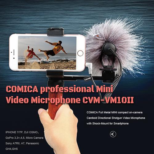 GoproマイクCOMICACVM-VM10II外的マイクショットガンマイクカーディオイド性性受付ーマイクフォンマ