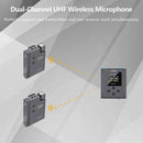 Comica BoomX-U U2 48 チャンネル ワイヤレス ラベリア マイクロフォン システム