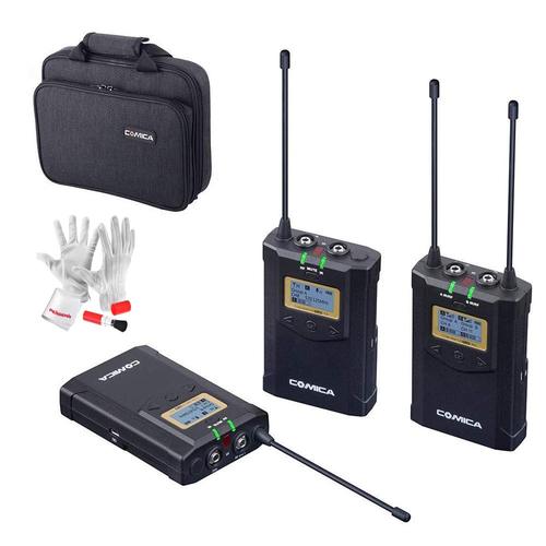 COMICA CVM-WM100 PLUS UHF 48チャンネル ワイヤレス デュアルラバリア