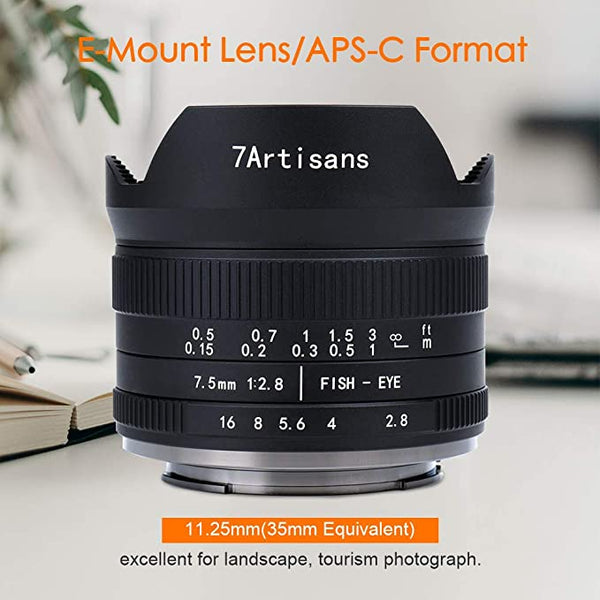 7artisans 七工匠 7.5mm F2.8 II 魚眼レンズ (ソニーE)