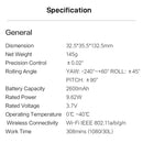 FIMI Palm 2 Proアップグレードされた3軸ジンバルカメラ