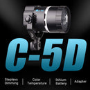 Fototech C-5D 50W LED 2500-5500K光量調節可能 二重電力システム スタジオビデオ写真撮影ライト