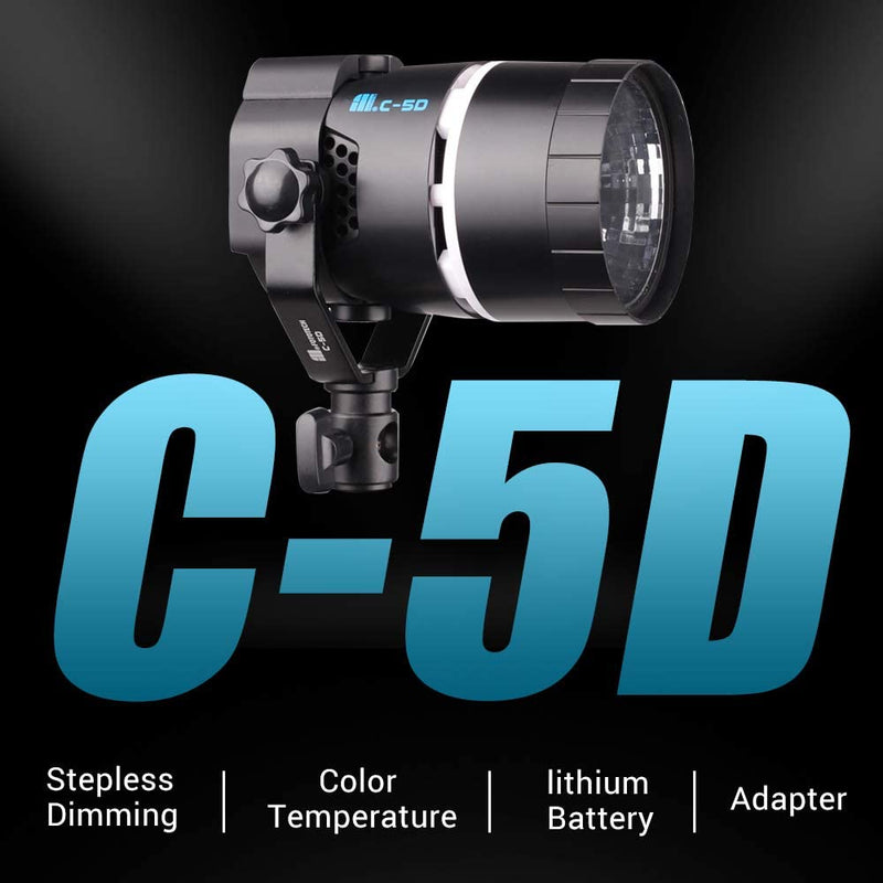 Fototech C-5D 50W LED 2500-5500K光量調節可能 二重電力システム スタジオビデオ写真撮影ライト
