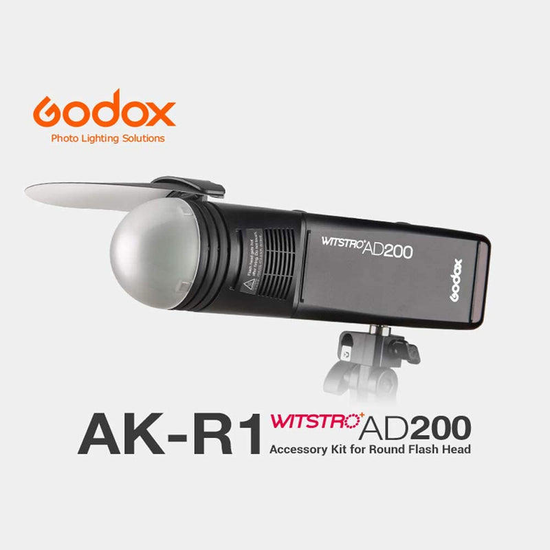 Godox AK-R1セット フィルター ディフューザーボール H200Rラウンドフラッシュヘッド