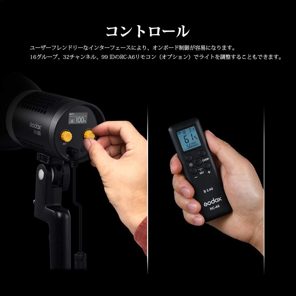 Godox ML60 手持ち式LEDビデオライト 60W Amazon | 【Godox正規代理店】Godox ML60 手持ち式LEDビデオ