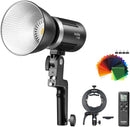 Godox ML60 手持ち式LEDビデオライト 60W 5600K Godox S2ブラケットセット