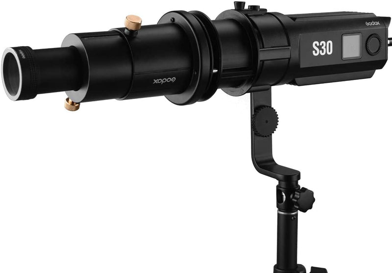 Godox S30 ビデオ撮影ライト 高輝度 フレネルLED照明