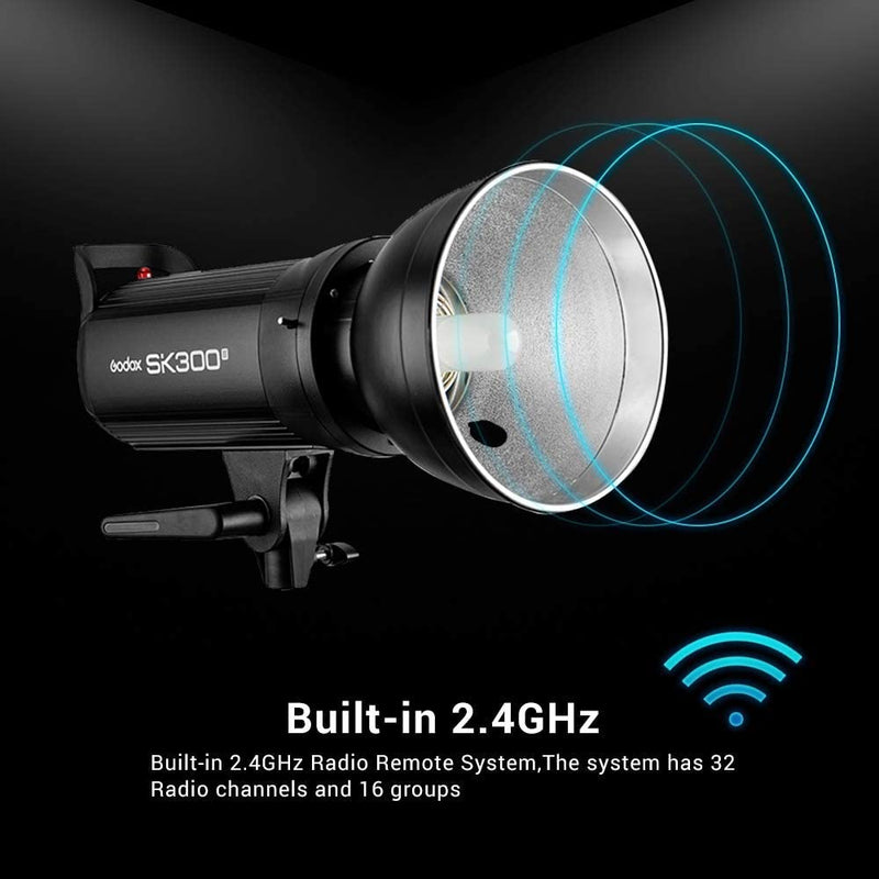 Godox SK300II スタジオ撮影 ストロボフラッシュライト300Ws GN65 150W